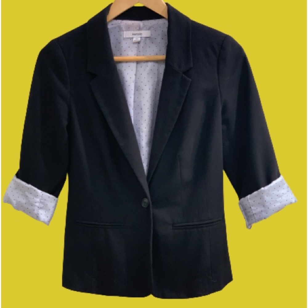 Size Extra Small black Kensie Stretch Blazer